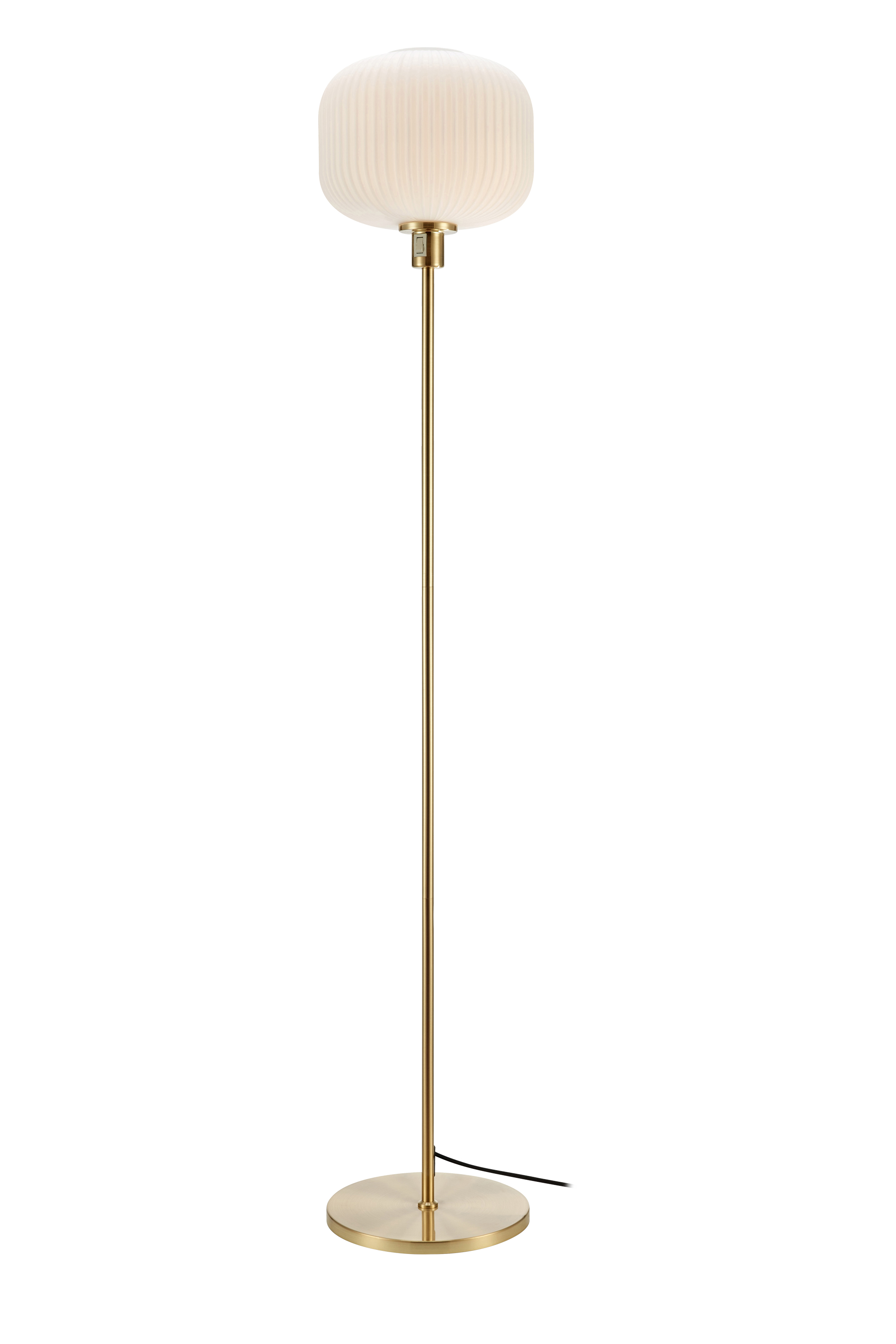Lampa podłogowa SOBER Brushed Brass/White 108054 - Markslojd