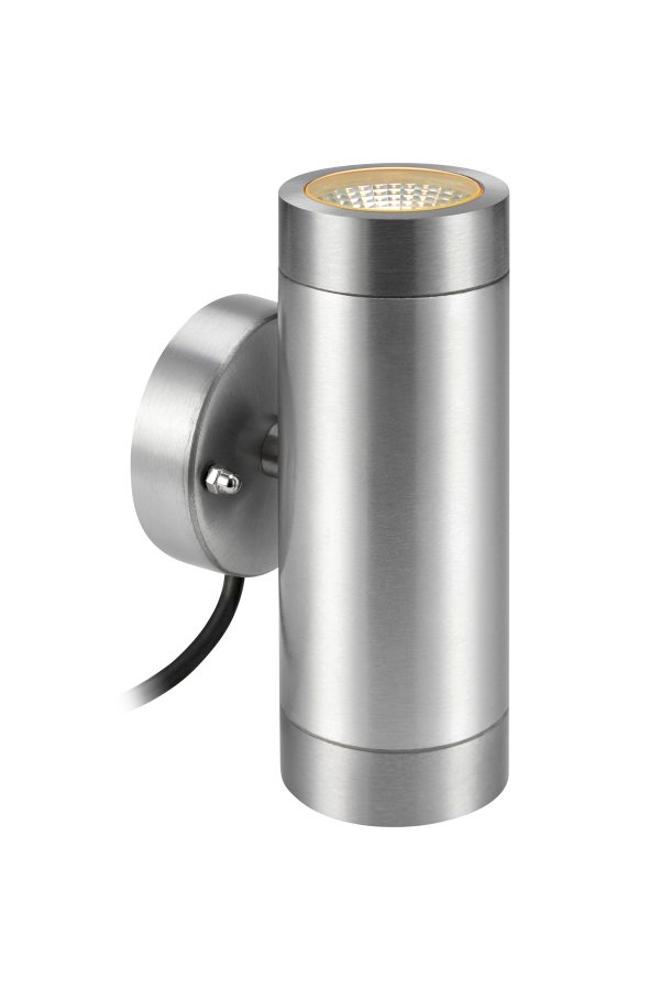 Kinkiet zewnętrzny GARDEN 24 CYLINDER WALL 2L ALUMINIUM 108170 - Markslojd