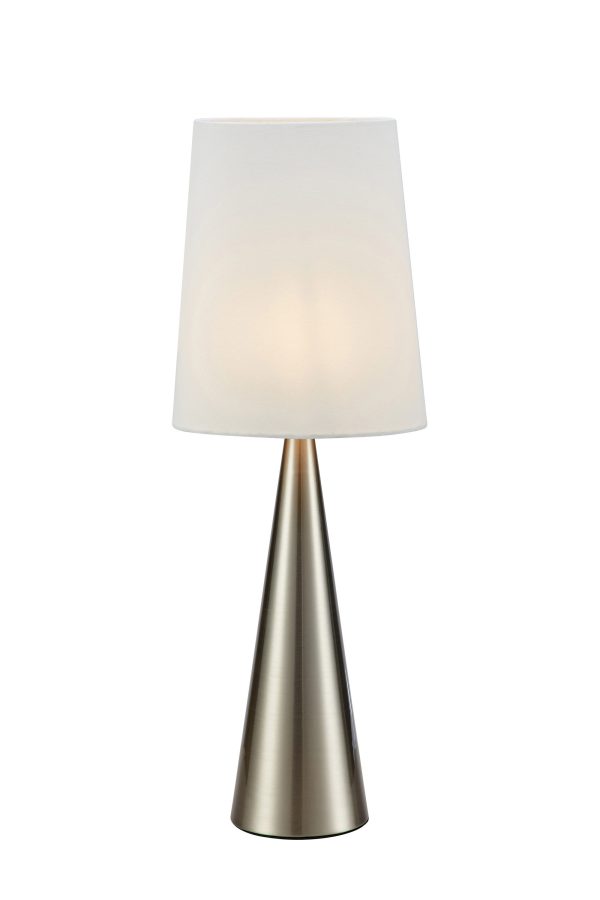 Lampa stołowa CONUS Srebrna 108624 – Markslojd