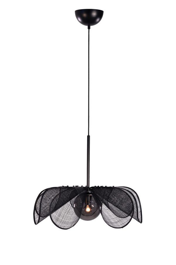 Lampa wisząca STYRKA Pendant 1L 63cm Black/Smoke 108660 - Markslojd