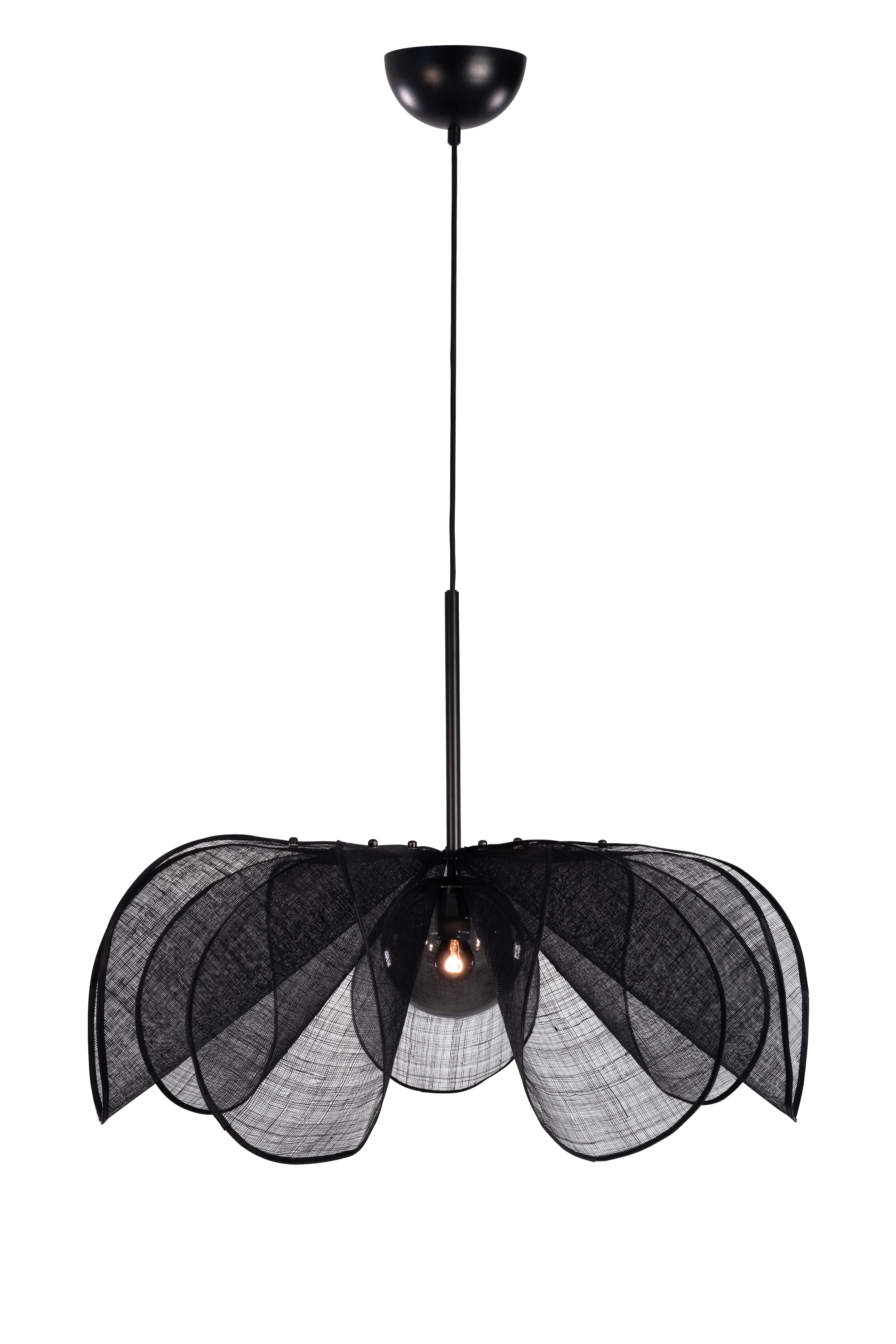 Lampa wisząca STYRKA Pendant 1L 75cm Black/Smoke 108662 - Markslojd