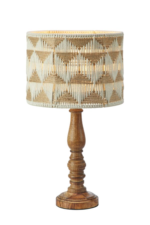 Lampa stołowa ANO 1L 45cm Beige/Nougat/Brown 108826 - Markslojd