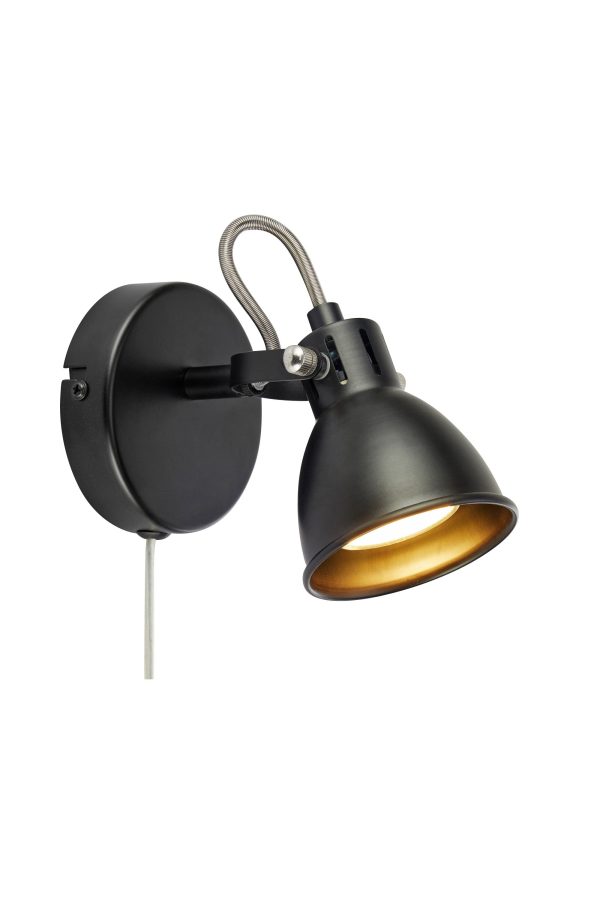 Kinkiet MION 1L Matt Black 108846 - Markslojd