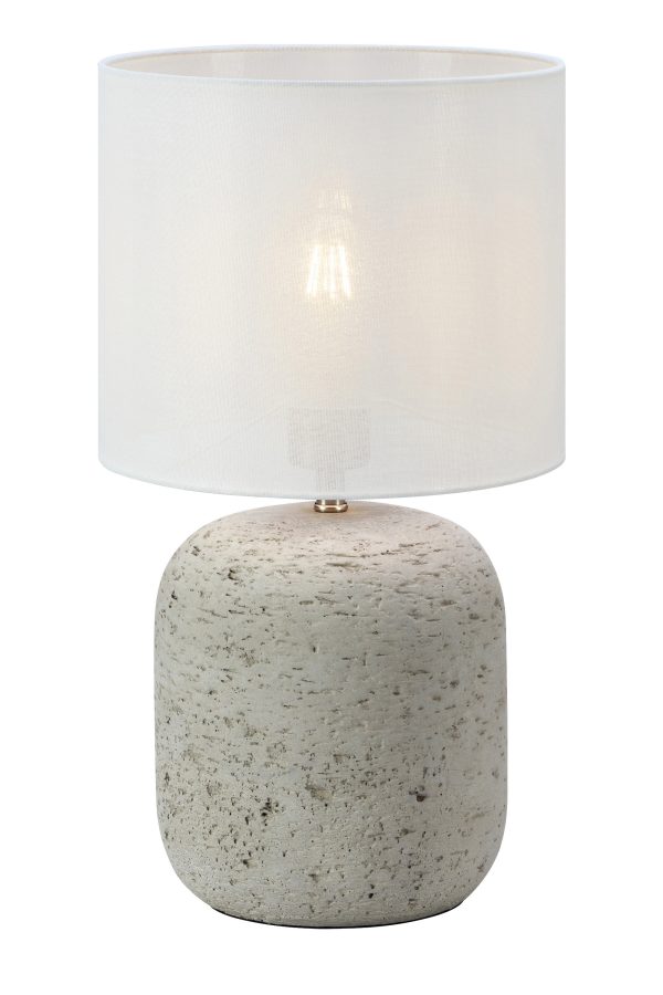 Lampa stołowa MONTAGNA 1L 45cm Grey/Offwhite 108862 - Markslojd