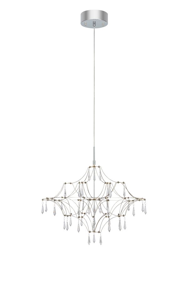 Żyrandol EFESOS 60cm Steel/Clear 108869 - Markslojd