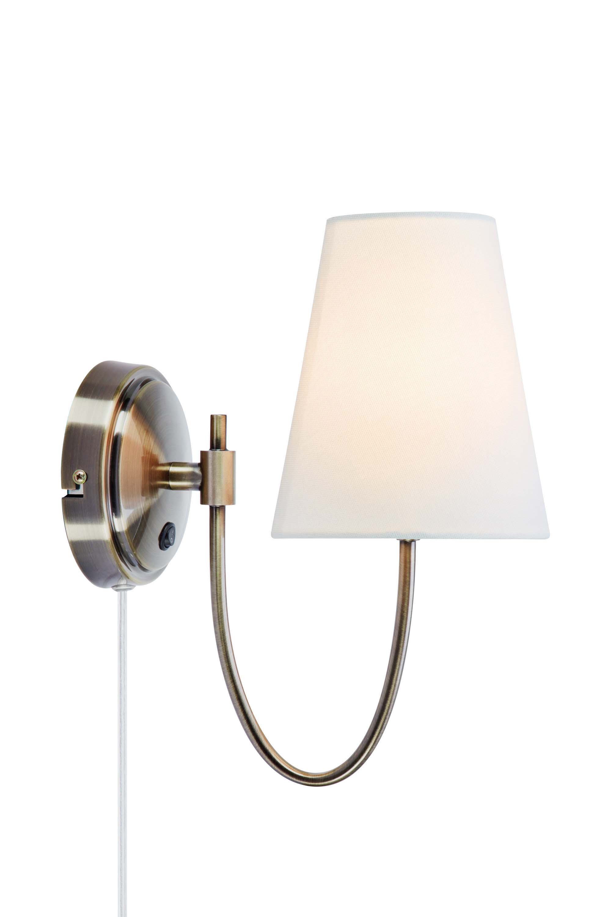 Kinkiet AMAR Offwhite/Antique Brass 108908 - Markslojd