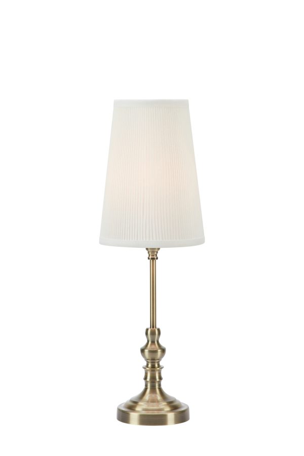Lampa stołowa NOBLE 1L 56cm Offwhite/Antique Brass 108969 - Markslojd