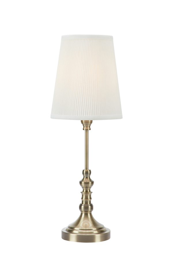 Lampa stołowa NOBLE 1L 66cm Offwhite/Antique Brass 108970 - Markslojd