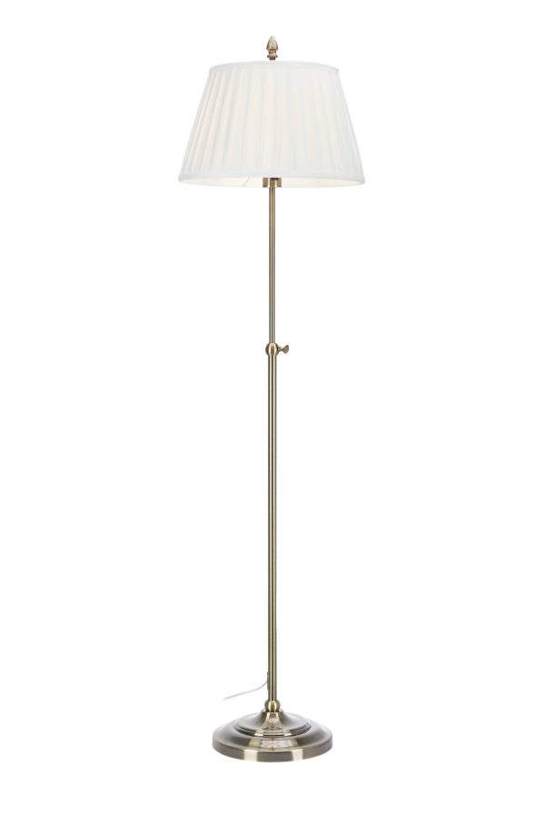 Lampa podłogowa OXFORD 1L Offwhite/Antique Brass 108972 - Markslojd