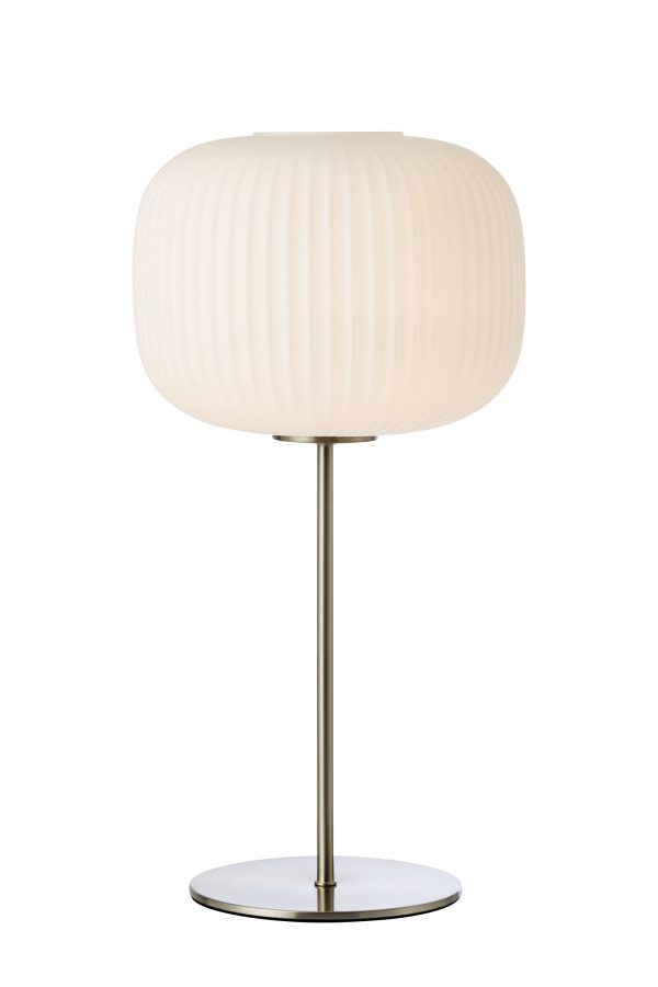 Lampa stołowa SOBER 1L White/Satin Nickel 109007 - Markslojd