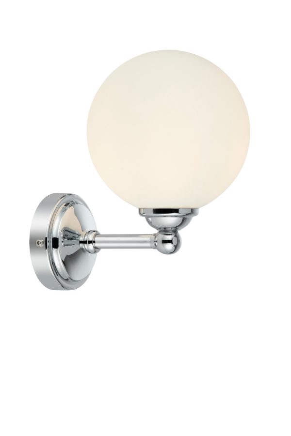 Kinkiet TROPEA 1L White/Chrome IP44 109022 - Markslojd