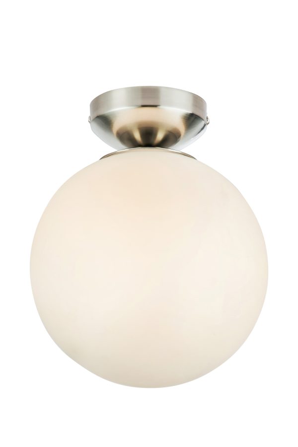 Lampa sufitowa STINTINO 1L White/Satin Nickel IP44 109024 - Markslojd