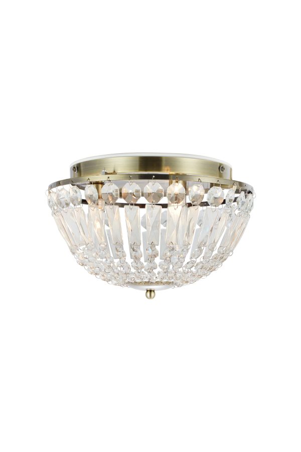 Lampa sufitowa ESTELLE 3L Antique Brass/Mc IP44 109031 - Markslojd