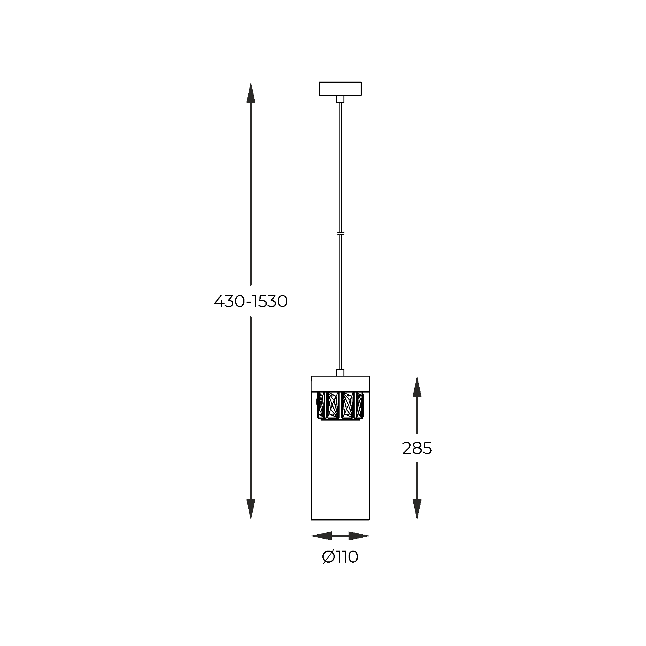 Lampa zwis GEM P0389-01D-0FD2 Zuma Line - obrazek 3