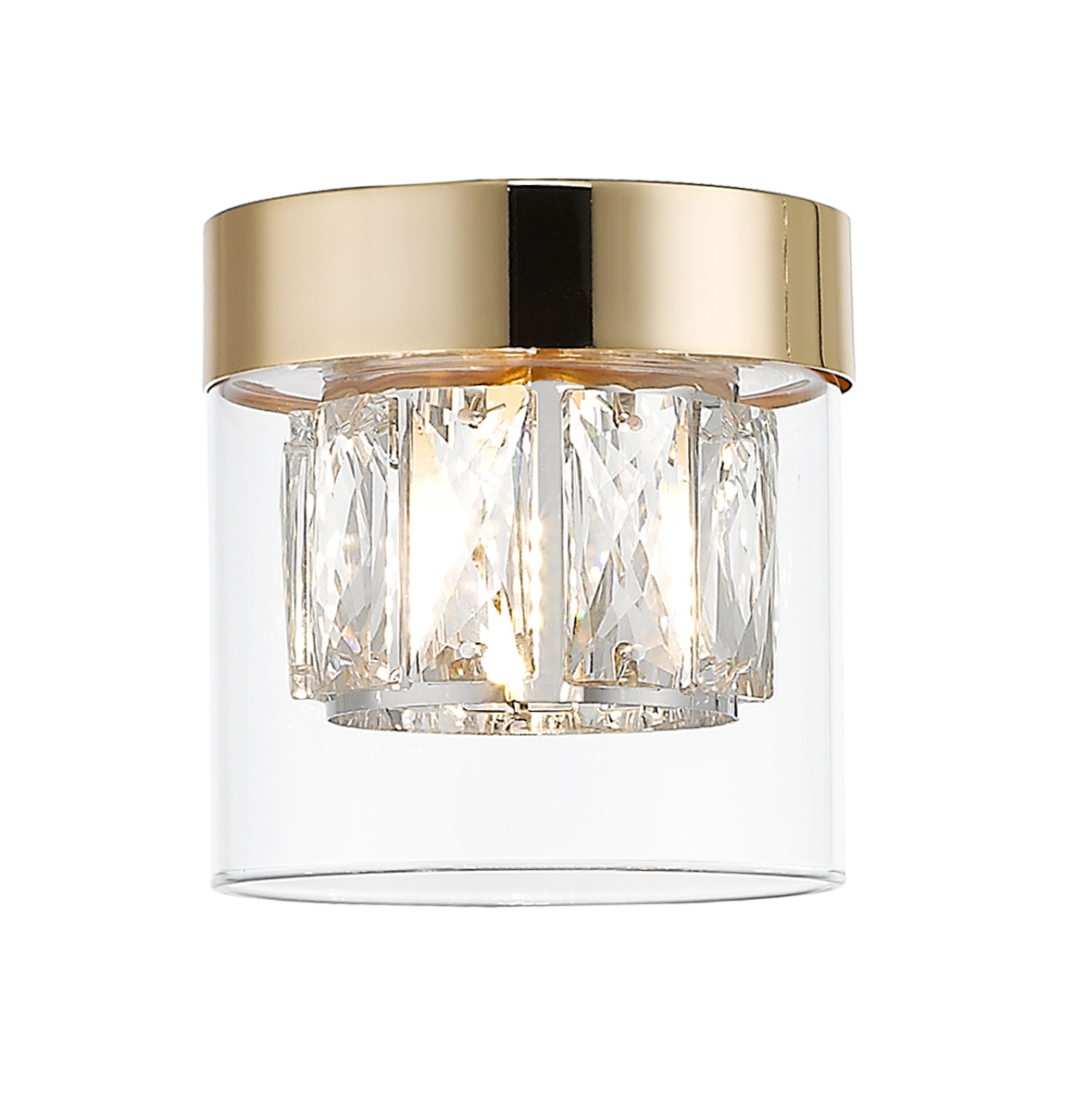 Lampa złota sufitowa GEM C0389-01A-F7AC Zuma Line