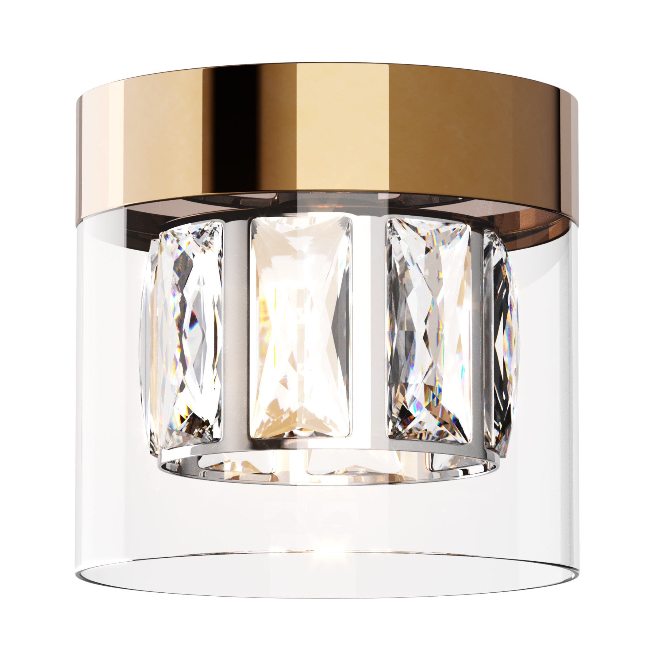 Lampa złota sufitowa GEM C0389-01A-F7AC Zuma Line - obrazek 2