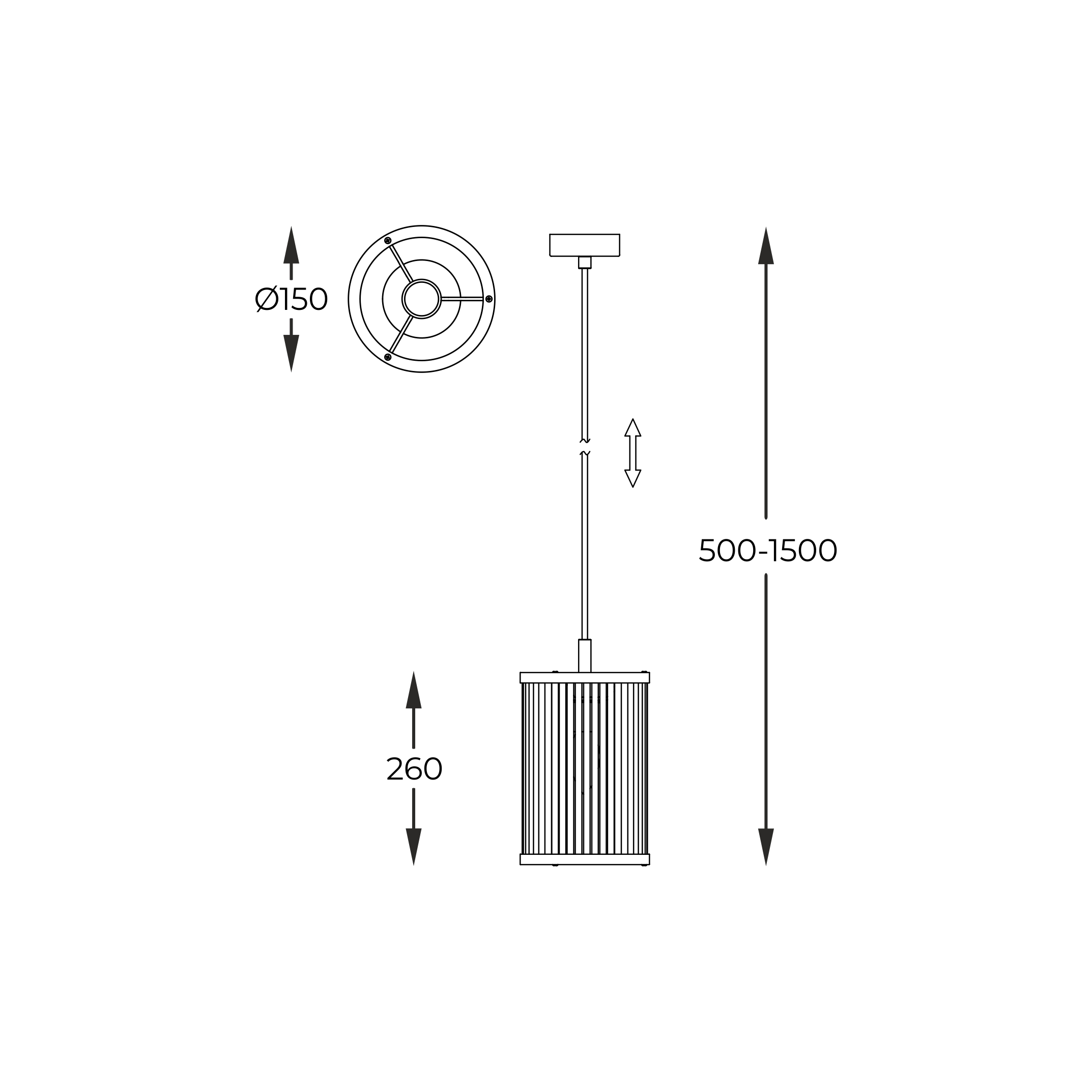 Lampa stylowa zwis SERGIO P0528-01F-F4AC Zuma Line - obrazek 3