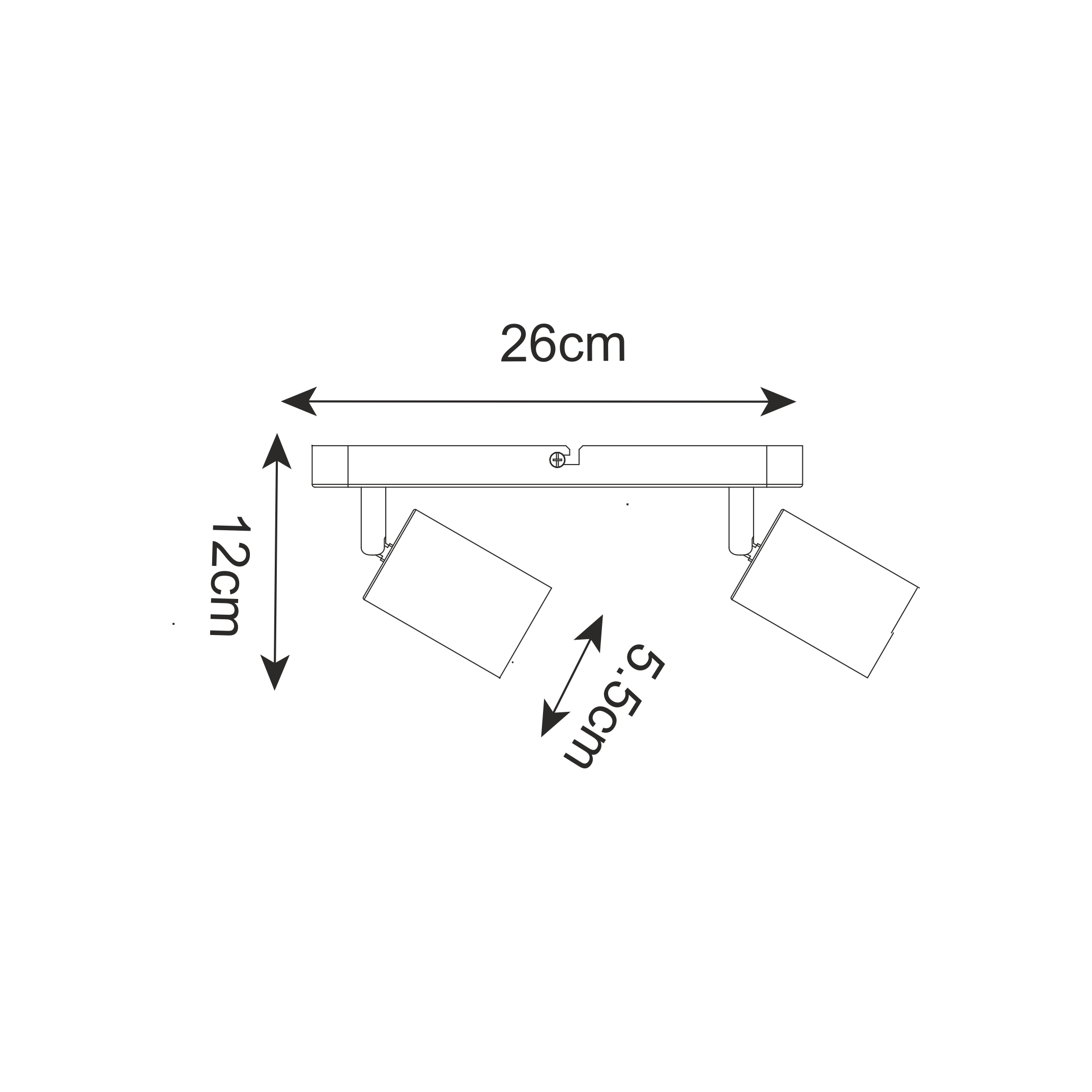 Lampa złota sufitowa VILA GU13013C-2B Zuma Line - obrazek 2