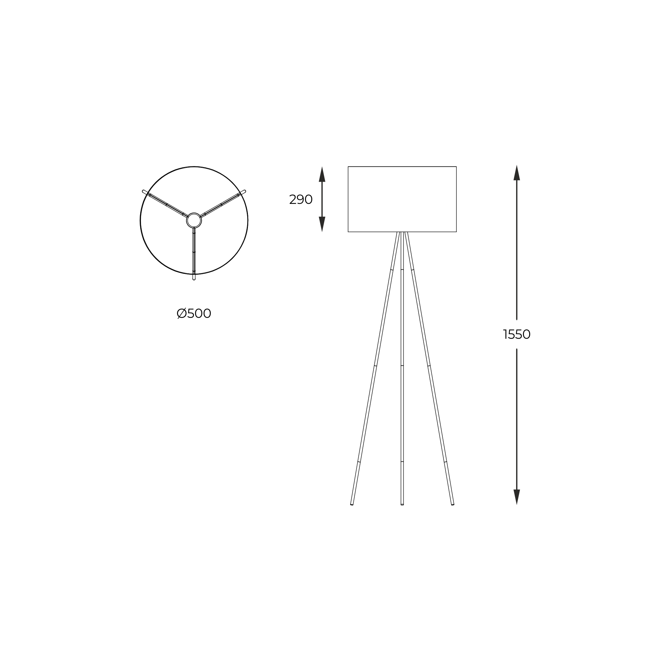 Lampa podłogowa INGA H06-GD-BK - Zuma Line - obrazek 4