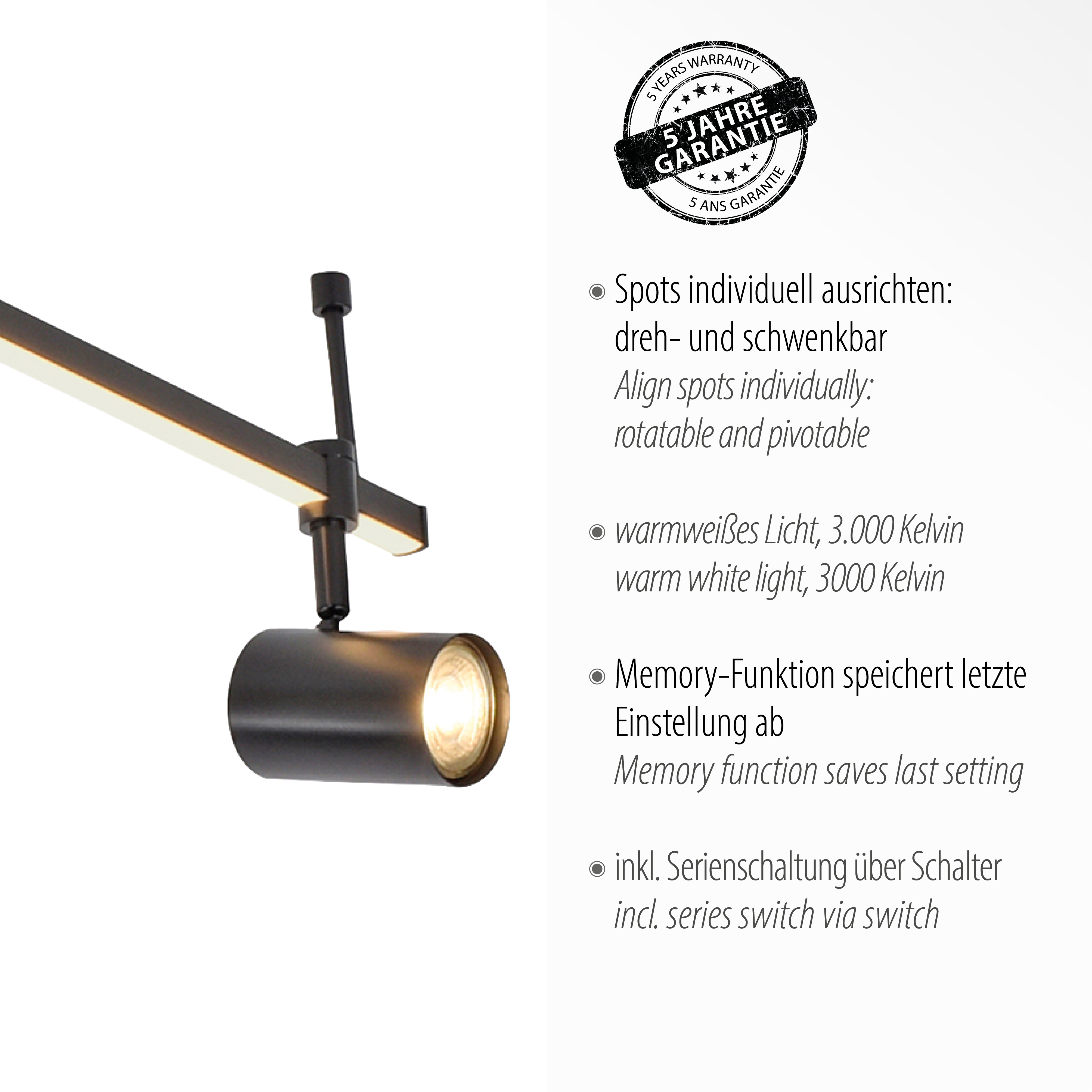 Lampa sufitowa BARIK 6525-18 - Paul Neuhaus - obrazek 4