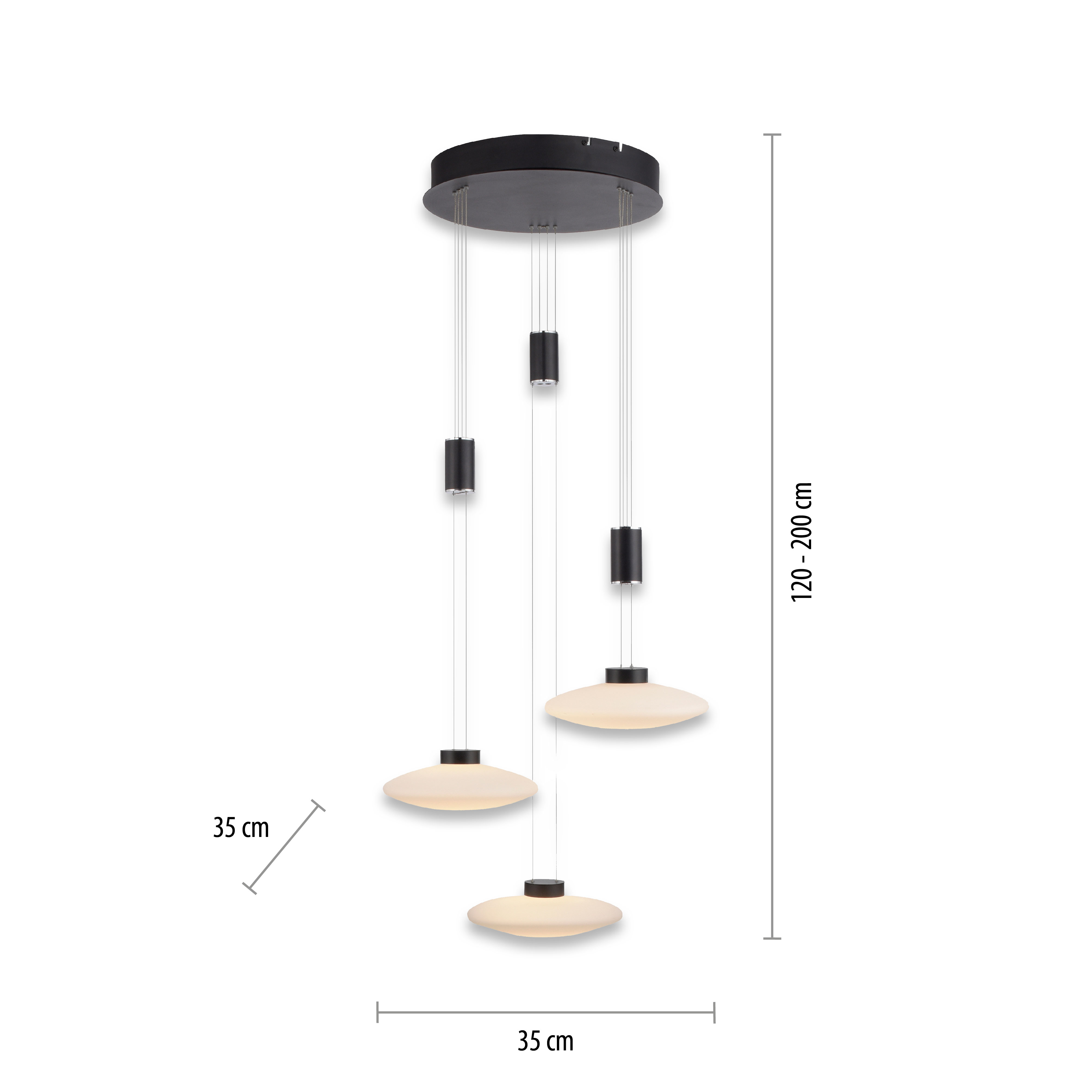 Lampa wisząca nowoczesna LAUTADA 2082-18 - Paul Neuhaus - obrazek 7