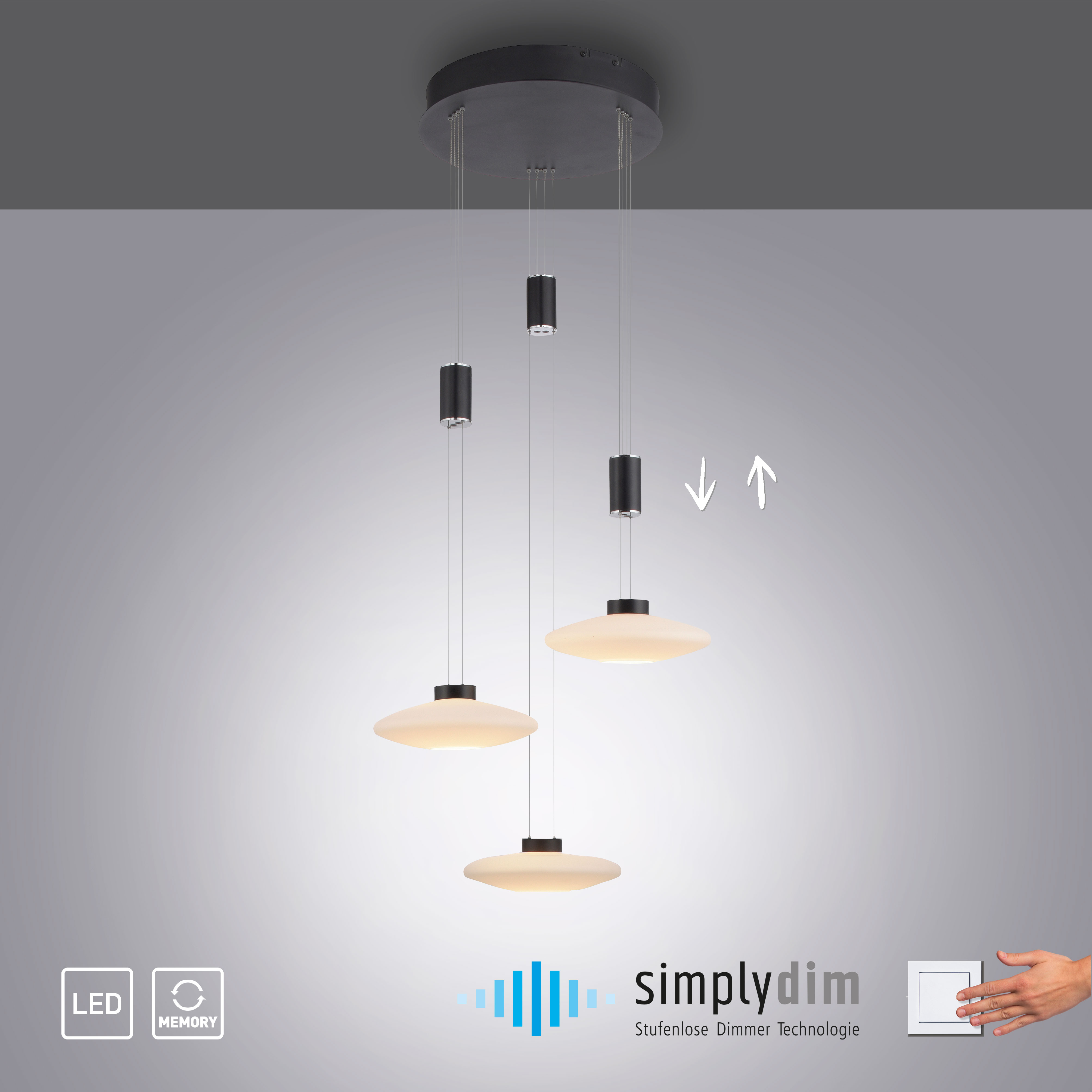 Lampa wisząca nowoczesna LAUTADA 2082-18 - Paul Neuhaus - obrazek 11