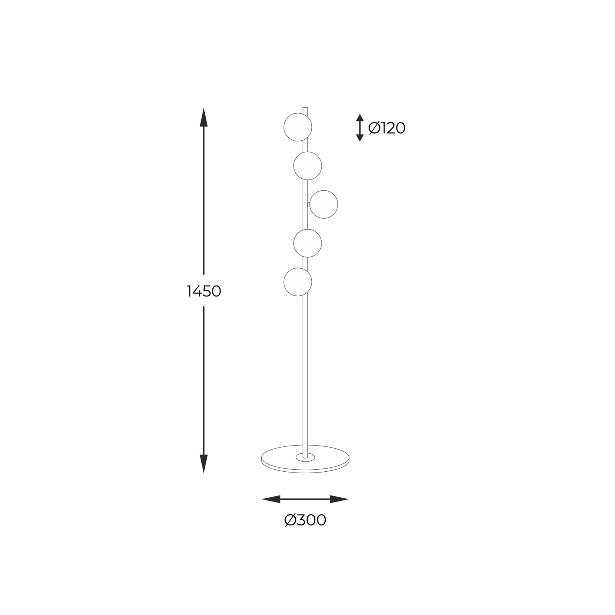 Lampa podłogowa ALI 5649 - Zuma Line - obrazek 2
