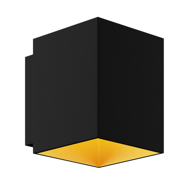 Kinkiet nowoczesny SOLA WL SQUARE BLACK-GOLD 91063-N - Zuma Line
