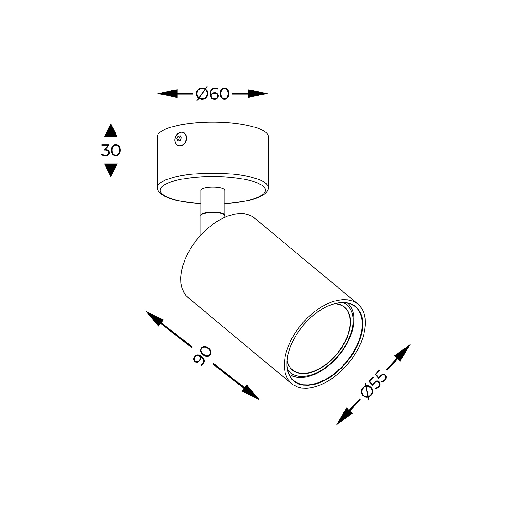 Spot TORI SL 3 20016-WH-N - Zuma Line - obrazek 2