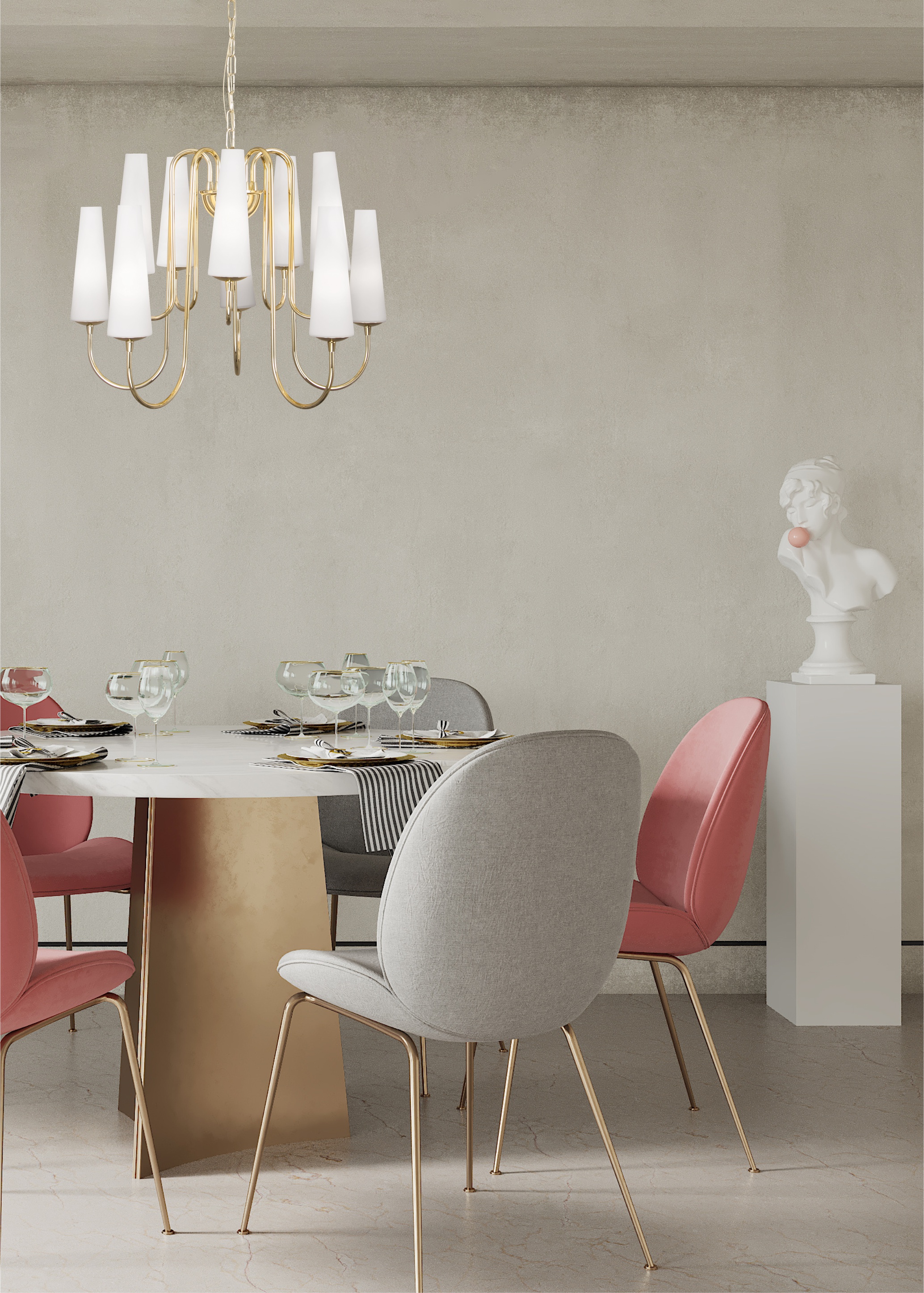 Lampa wisząca MAGNUM 10 złoty 133867-025751 - Zuma Line - obrazek 5