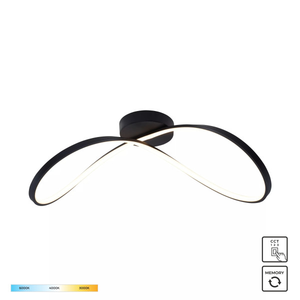 Lampa sufitowa ERDA 19600C-BK – Zuma Line