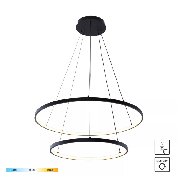 Lampa wisząca BRENO 18140BK-2 - Zuma Line