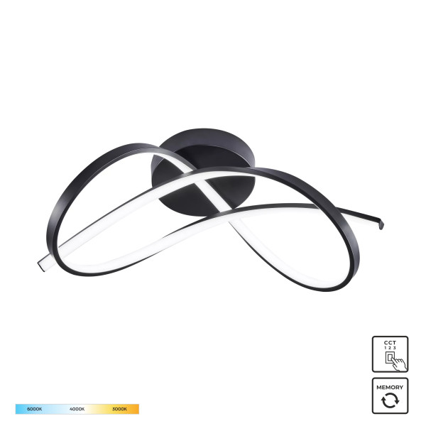 Lampa sufitowa PAUL 19602C-BK - Zuma Line