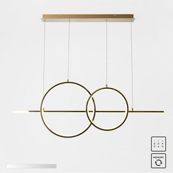 Lampa wisząca CHOLET MD7358-2A-3GT - Zuma Line