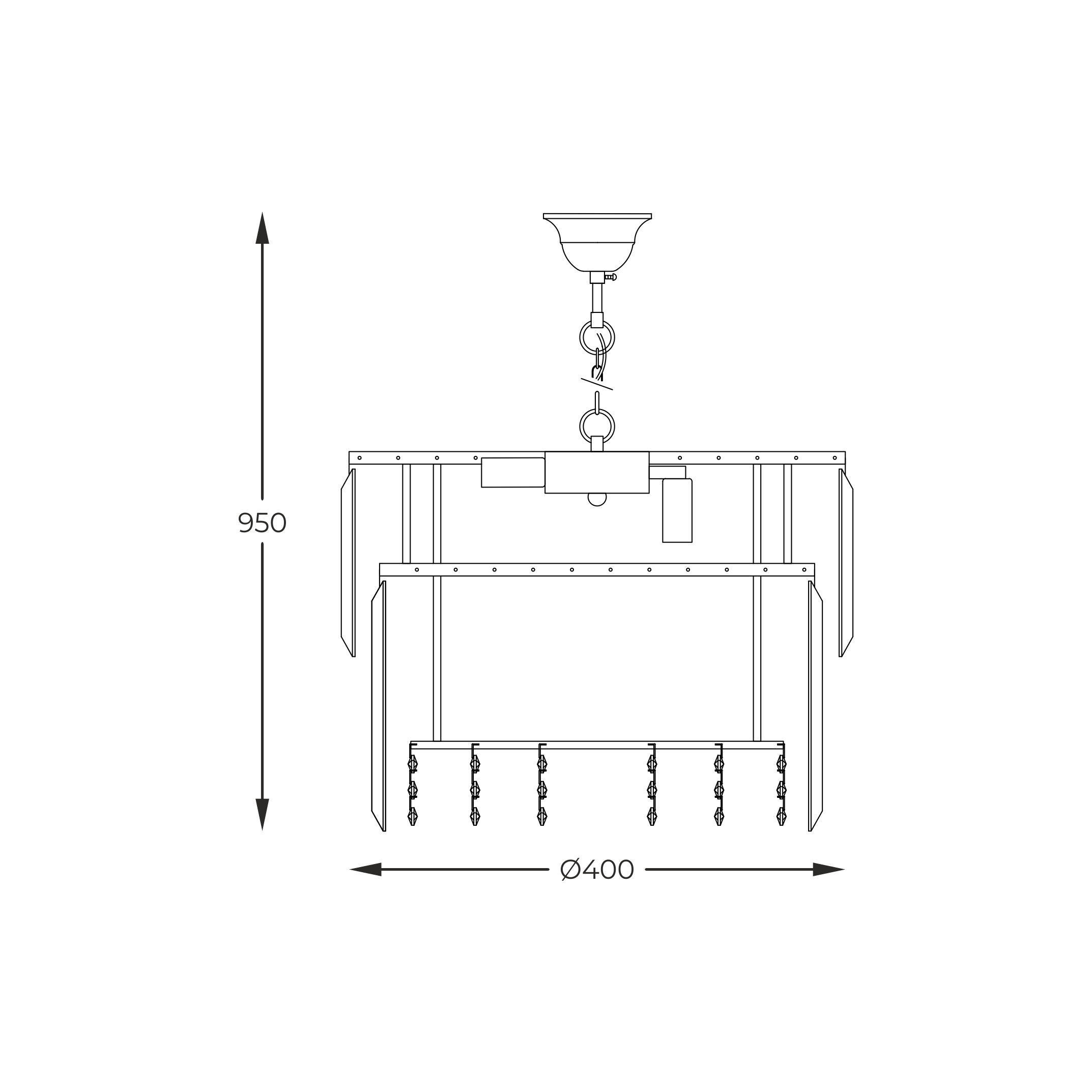 Lampa wisząca CAMILLE 19101/8 - Zuma Line - obrazek 3