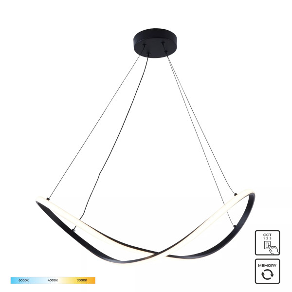 Lampa wisząca ERDA 19600P-BK - Zuma Line
