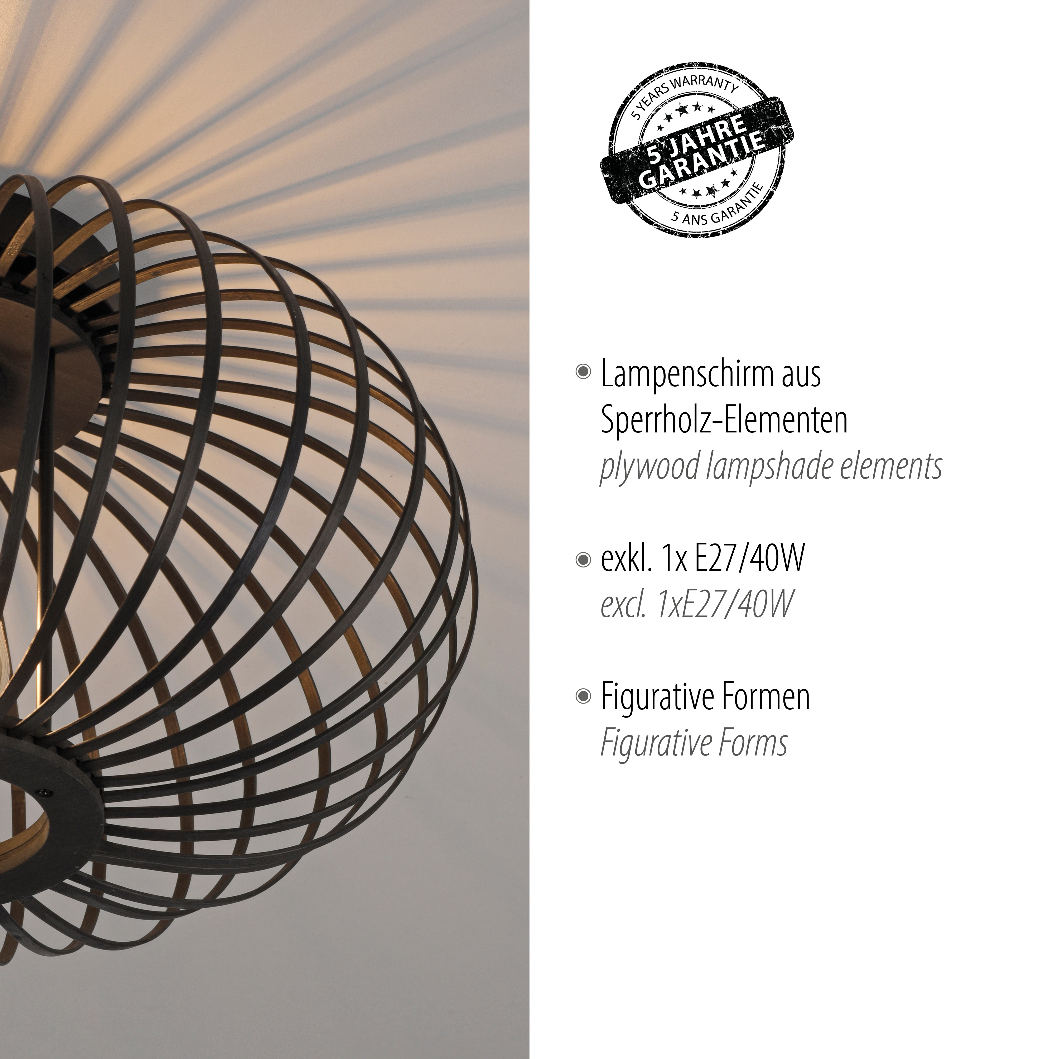Lampa sufitowa RACOON 11410-18 - Paul Neuhaus - obrazek 5