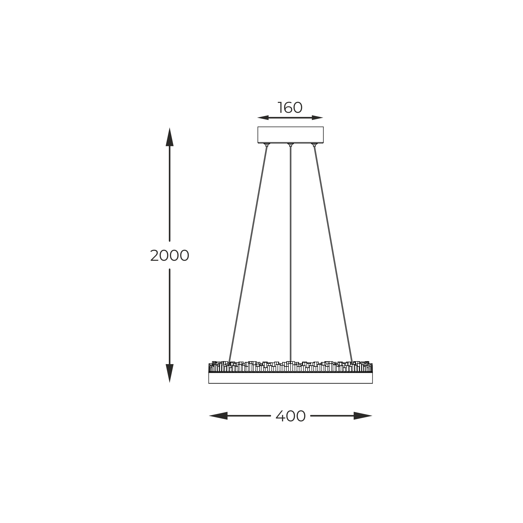 Lampa wisząca REGI CZARNA/BLACK PD2304400R-MB - Zuma Line - obrazek 7