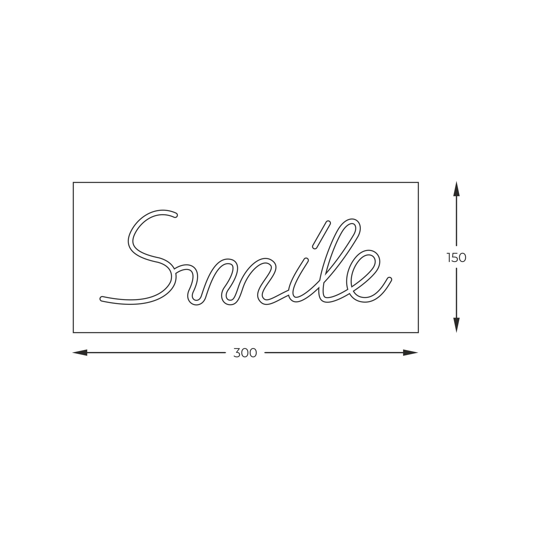 Neon SMILE LED FM-NLB46 - Zuma Line - obrazek 2