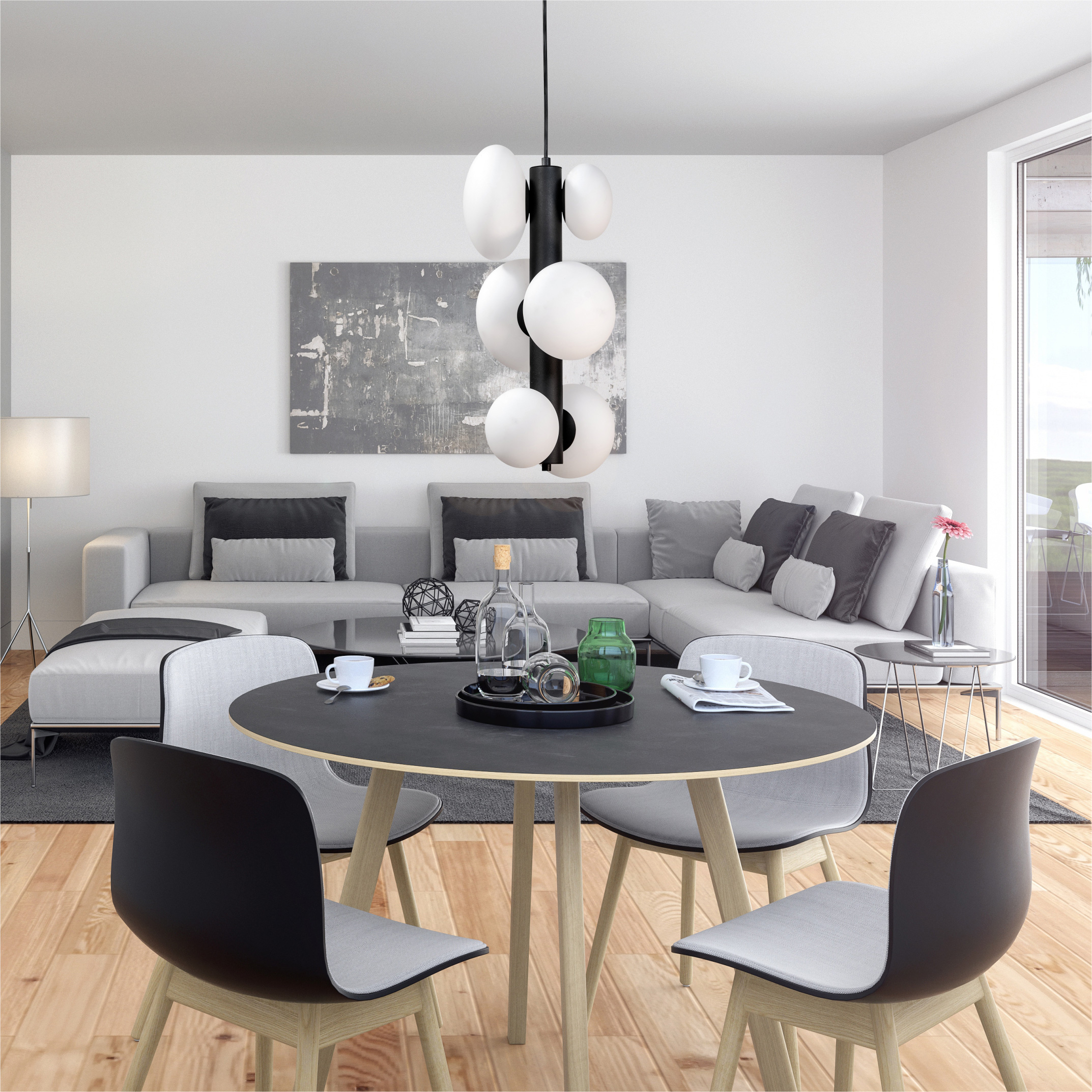 Lampa wisząca OMI CZARNY 1194 - Zuma Line - obrazek 4