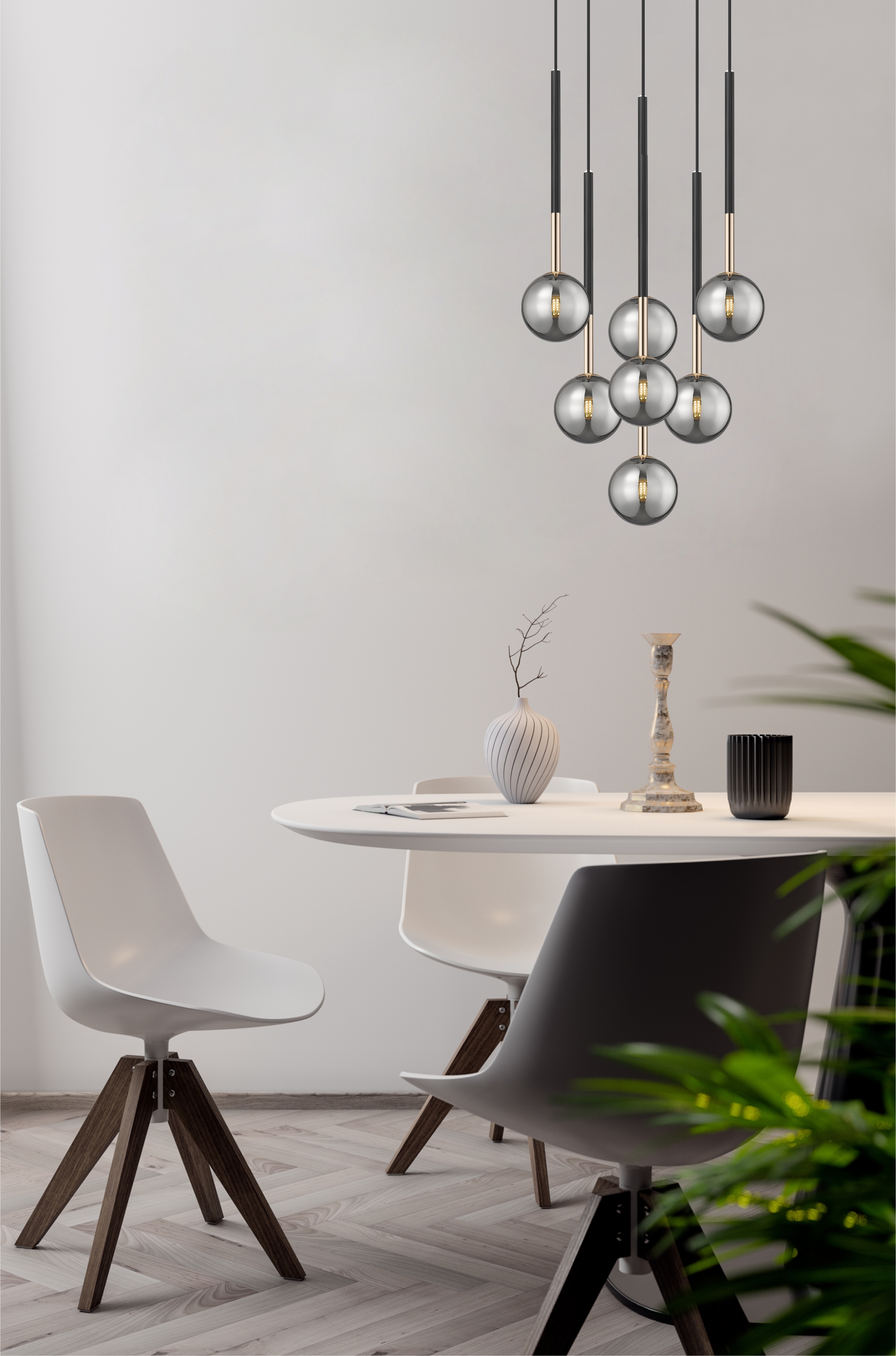 Lampa wisząca ARCTURUS CZARNO-ZŁOTA/BLACK-GOLD P0574-07F-SDFZ - Zuma Line - obrazek 4