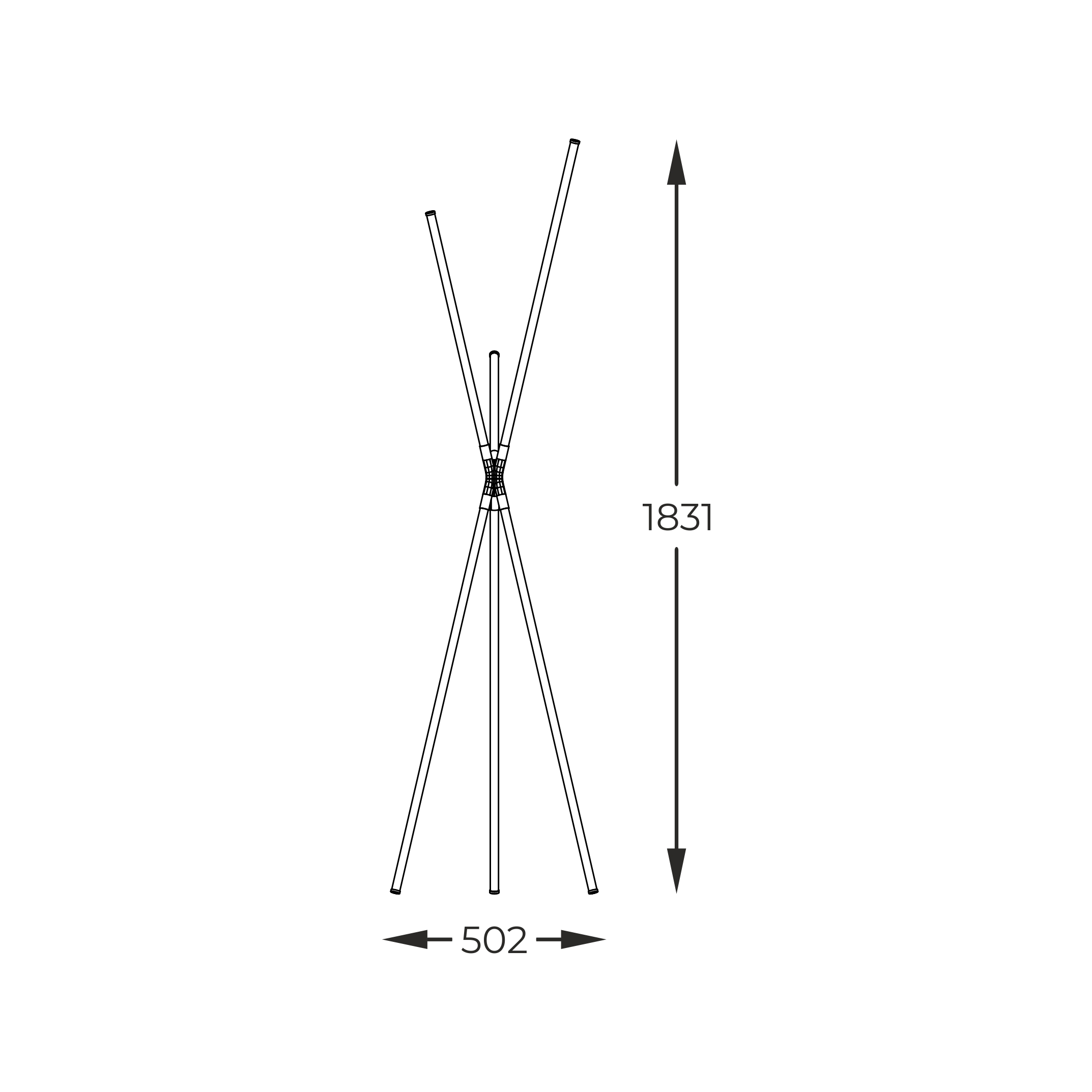 Lampa podłogowa LAUTARO CZARNA/BLACK 1005 - Zuma Line - obrazek 4