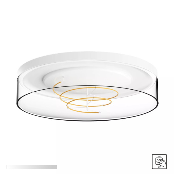 Lampa sufitowa NOLAN CLEAR 1004 - Zuma Line