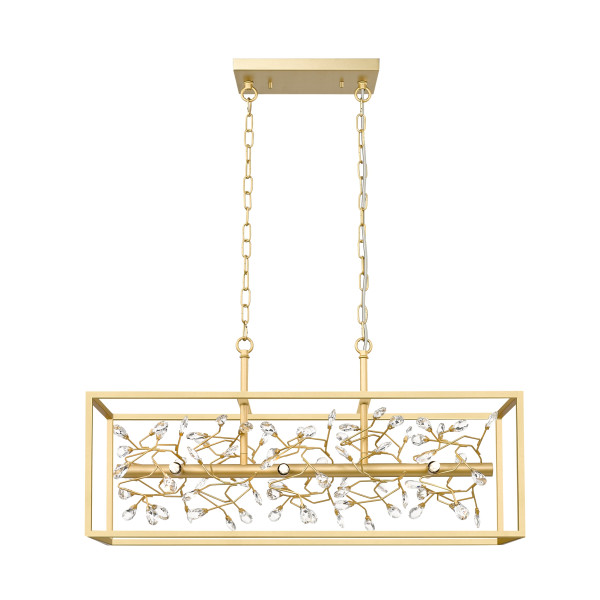 Lampa wisząca SPRING ZŁOTA/GOLD P0578-06C-V7V7 - Zuma Line