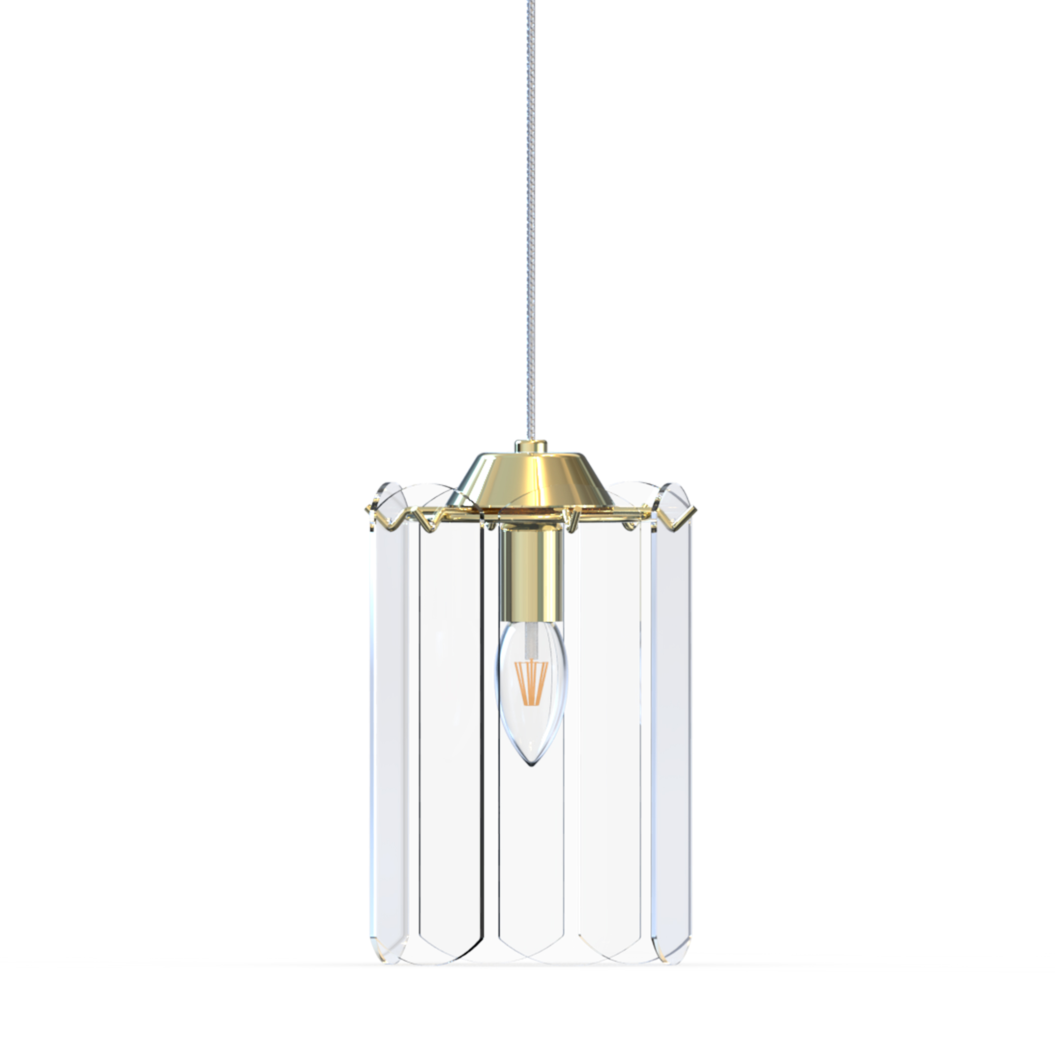 Lampa wisząca NIRA ZŁOTA/GOLD MD3523-1-EGN - Zuma Line - obrazek 2