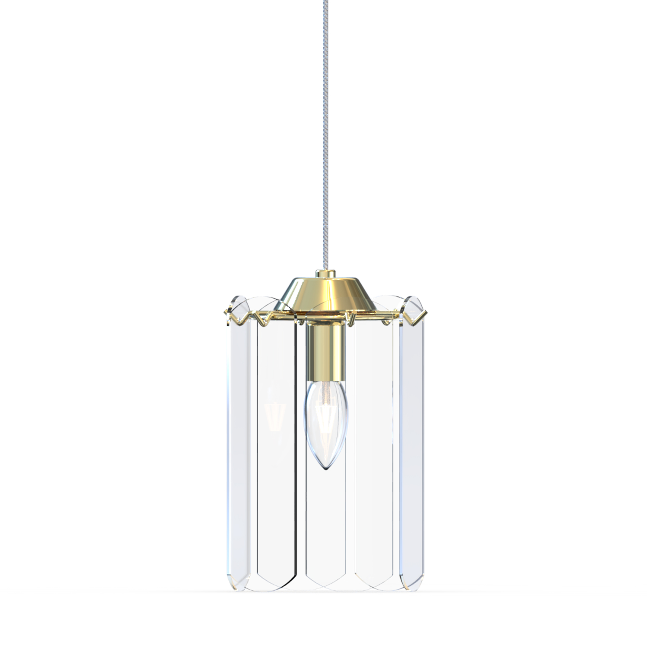 Lampa wisząca NIRA ZŁOTA/GOLD MD3523-1-EGN - Zuma Line - obrazek 3
