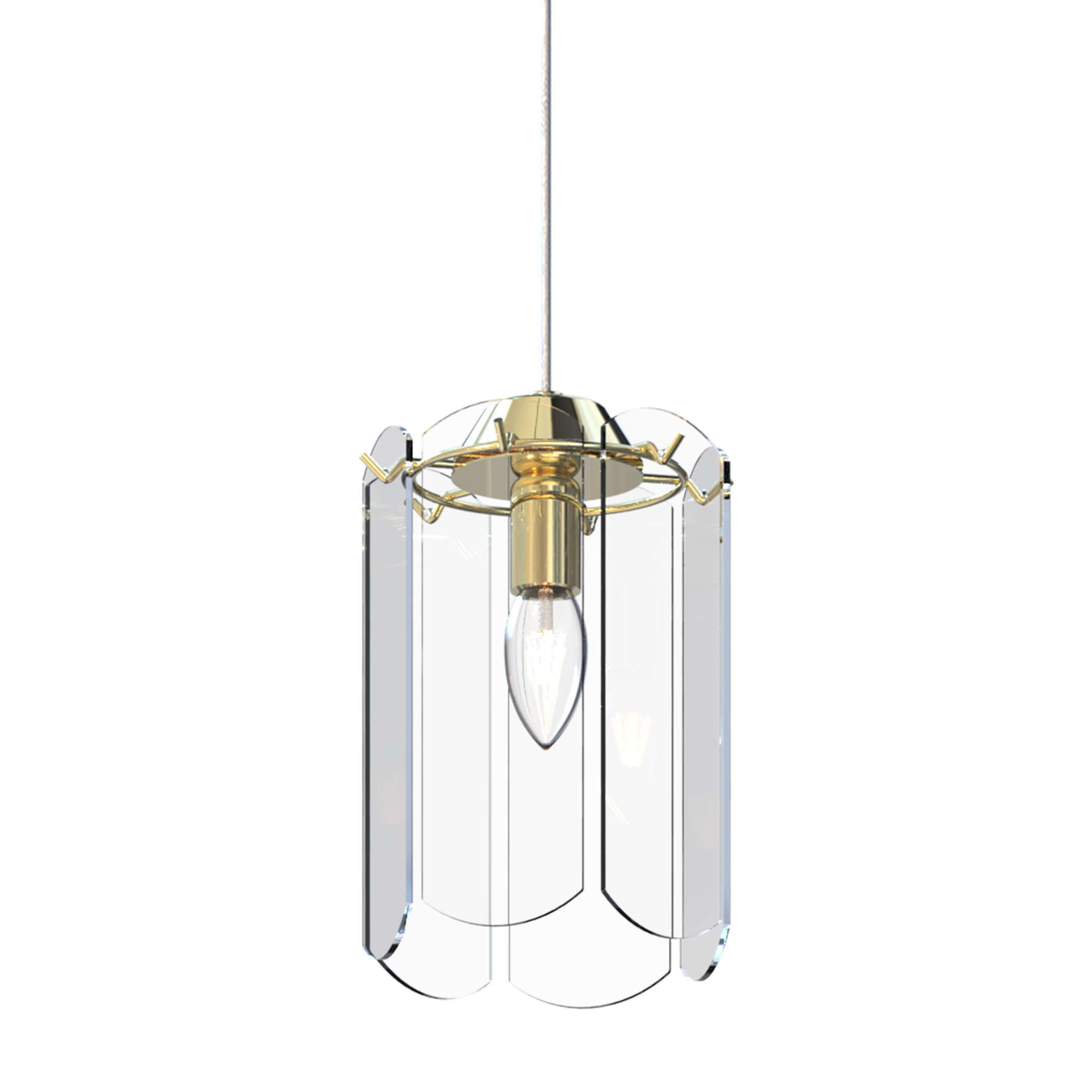 Lampa wisząca NIRA ZŁOTA/GOLD MD3523-1-EGN - Zuma Line - obrazek 4
