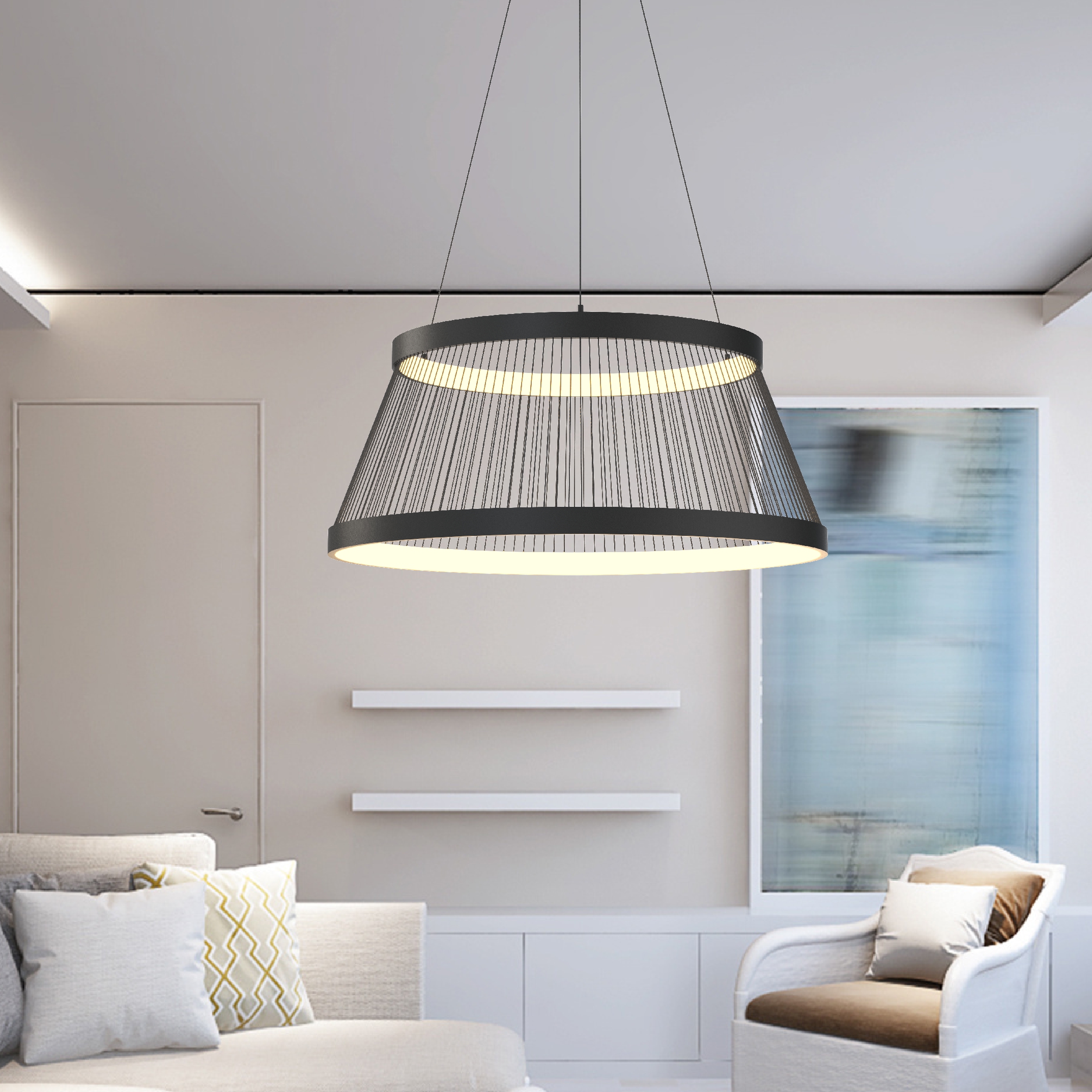 Lampa wisząca BALU CZARNA/BLACK MD3328-2M-3BT - Zuma Line - obrazek 8