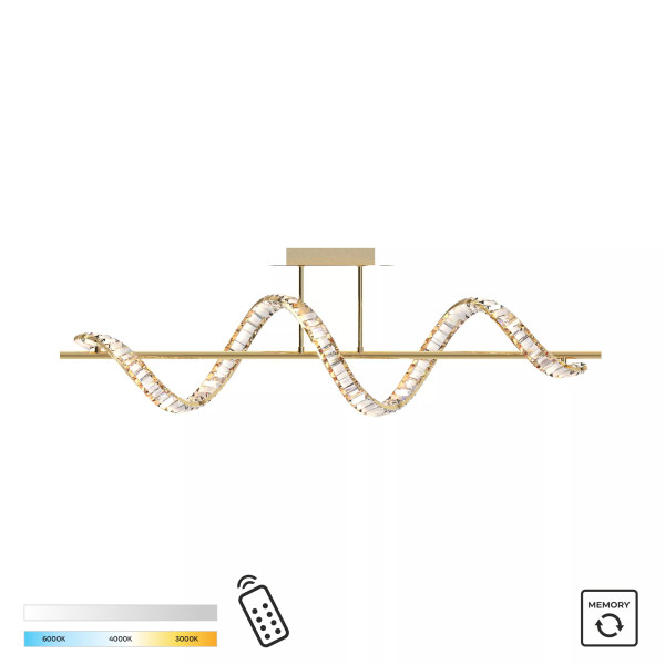 Lampa sufitowa ATHESA ZŁOTA/GOLD MX3170-1-3GT - Zuma Line