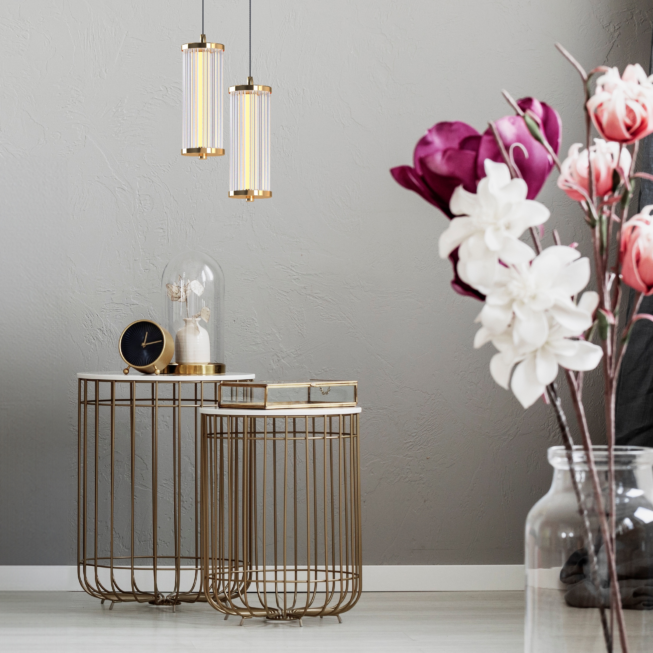 Lampa wisząca CALLY ZŁOTA/GOLD MD3147-1A-3GT - Zuma Line - obrazek 7